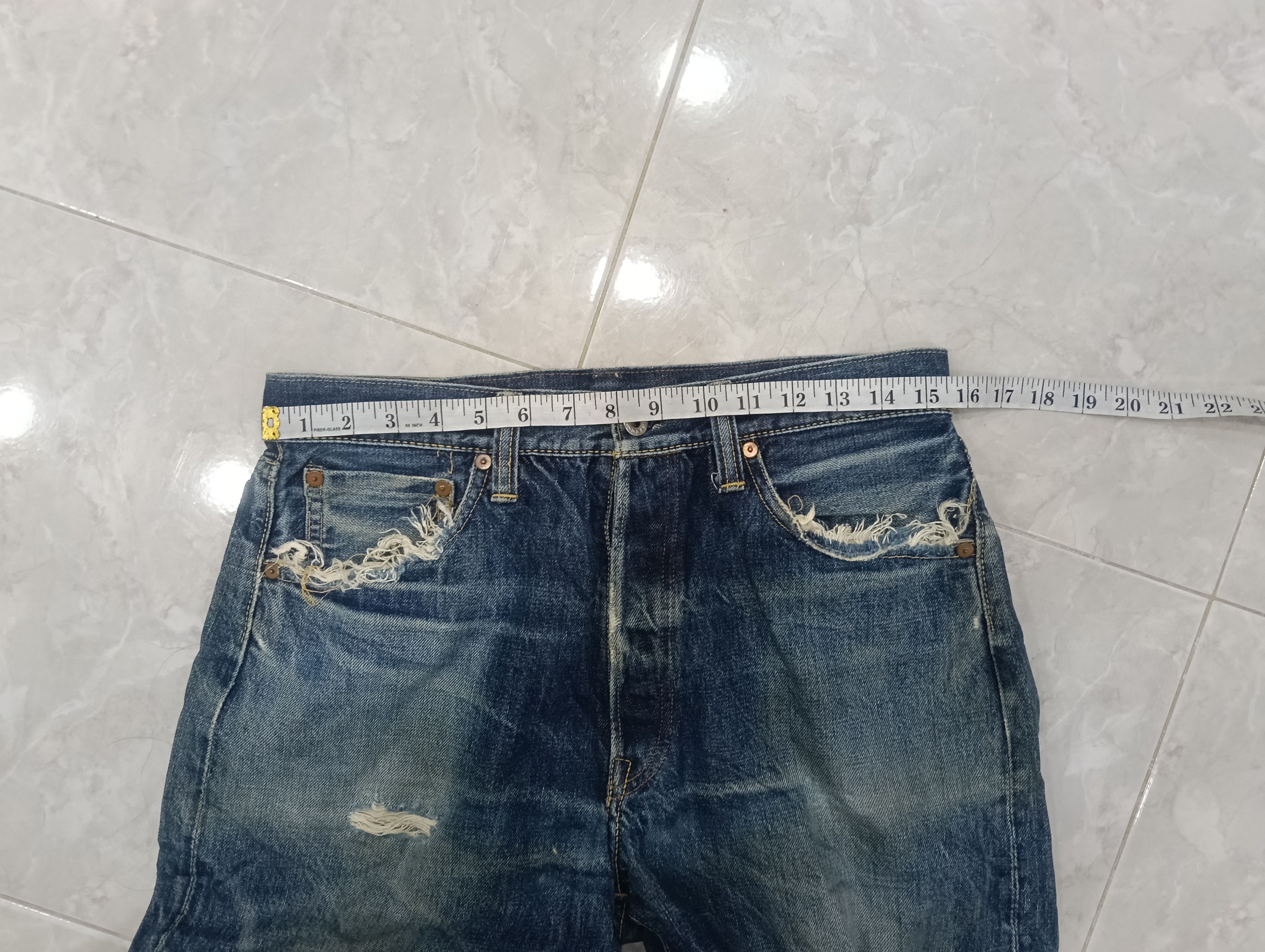Skull Jeans by an Alchemist Sick Skull Jeans Selvedge Size US 31 - 13 Thumbnail