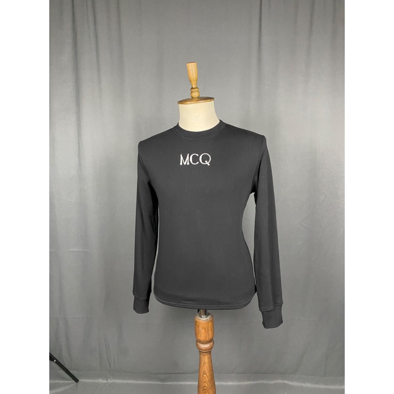 Alexander McQueen Alexander McQueen Big Logo Men's Black Crewneck Sweater Size Size US M / EU 48-50 / 2 - 5 Thumbnail