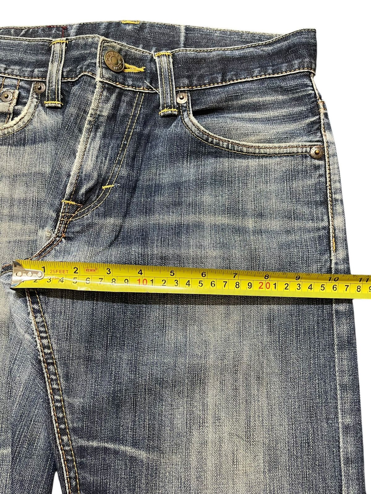 Vintage 90s Edwin Japan 502 Faded Wash Distress Jeans