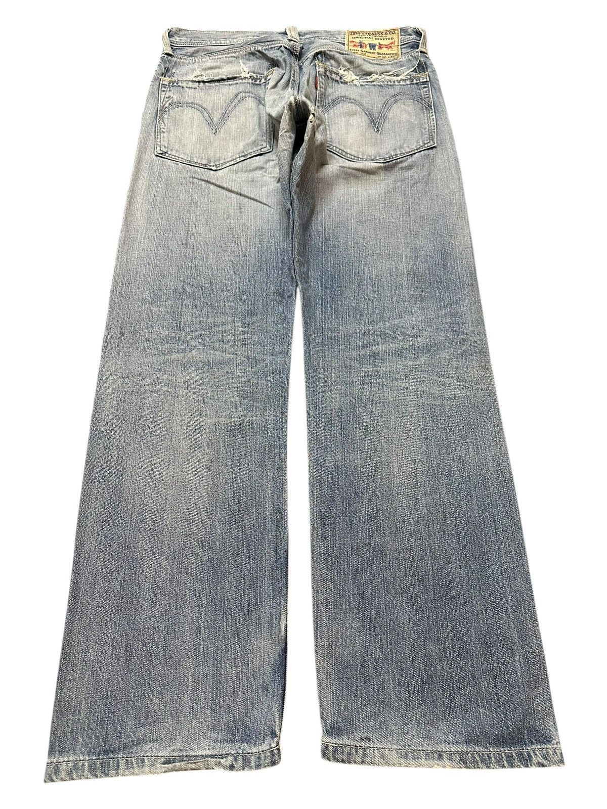 Levi's Vintage 90s Levis 502 Faded Wash Style Loose Jeans Size US 32 / EU 48 - 2 Thumbnail