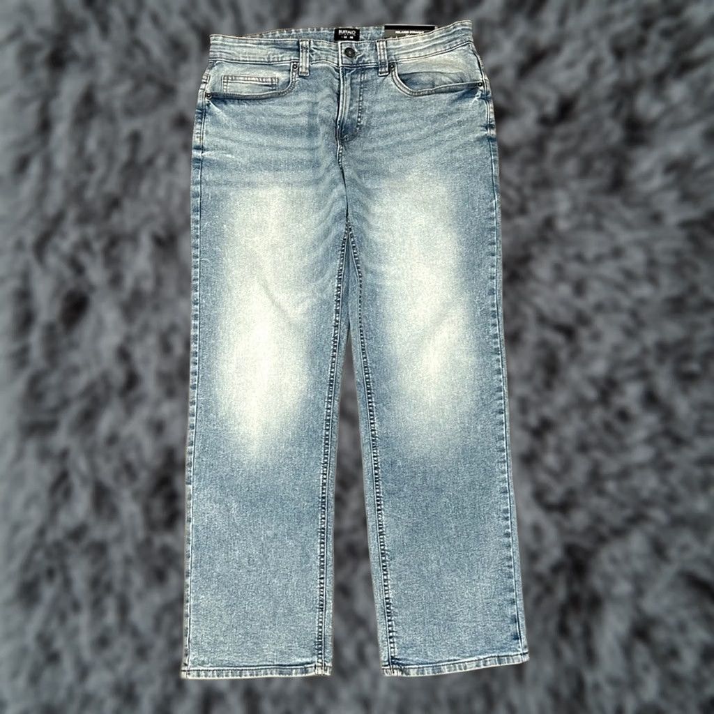 Buffalo David Bitton Buffalo David Bitton Jeans Driven Relaxed Straight Men 32 Inseam 30 Blue NWT 80/19/1 Cotton Polyester Elastane Size US 32 / EU 48 - 1 Thumbnail