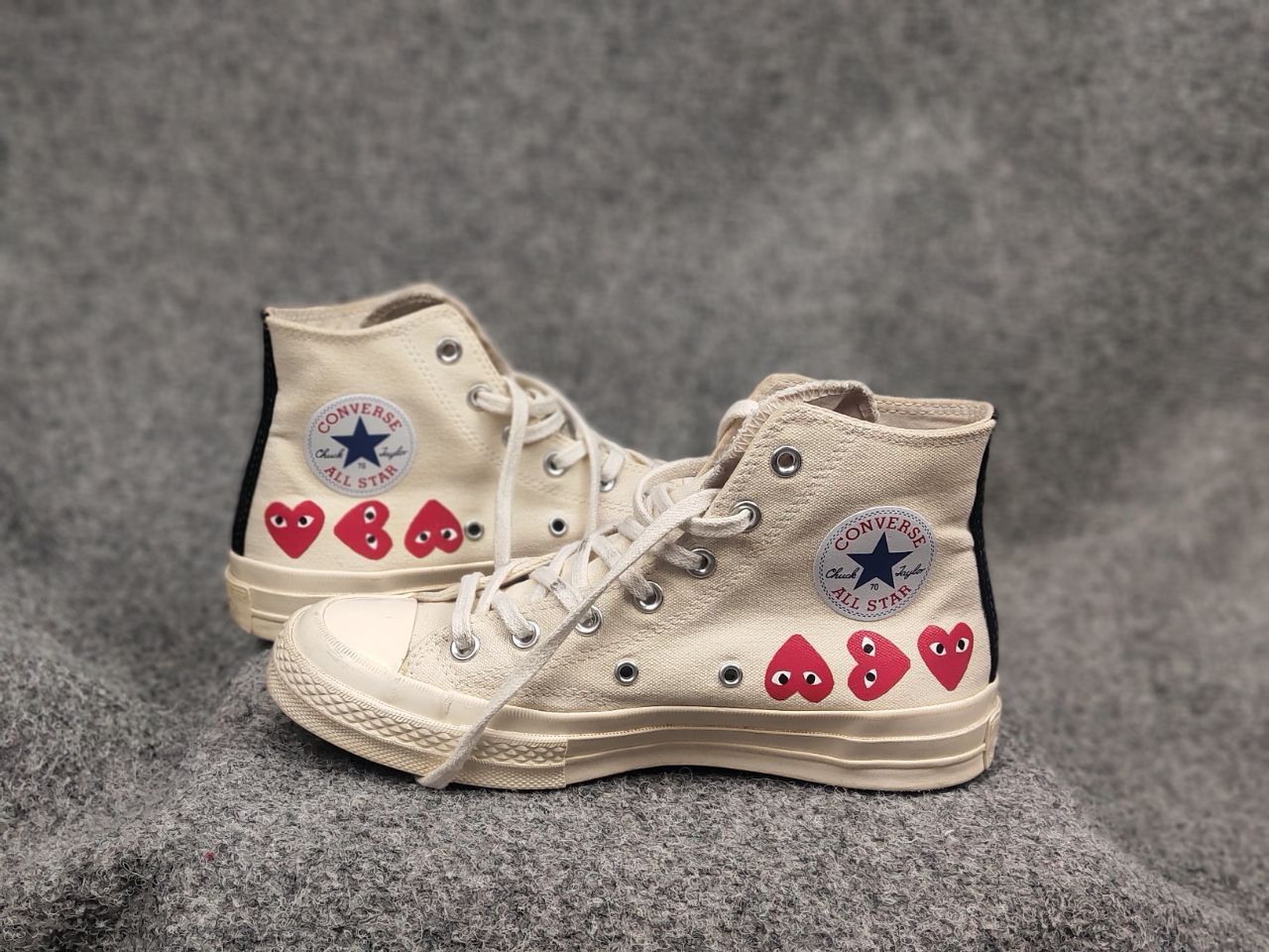 Comme des Garcons PLAY Comme de garcon play converse All Star High Top Sneakers Size US 6 / EU 39 - 14 Thumbnail