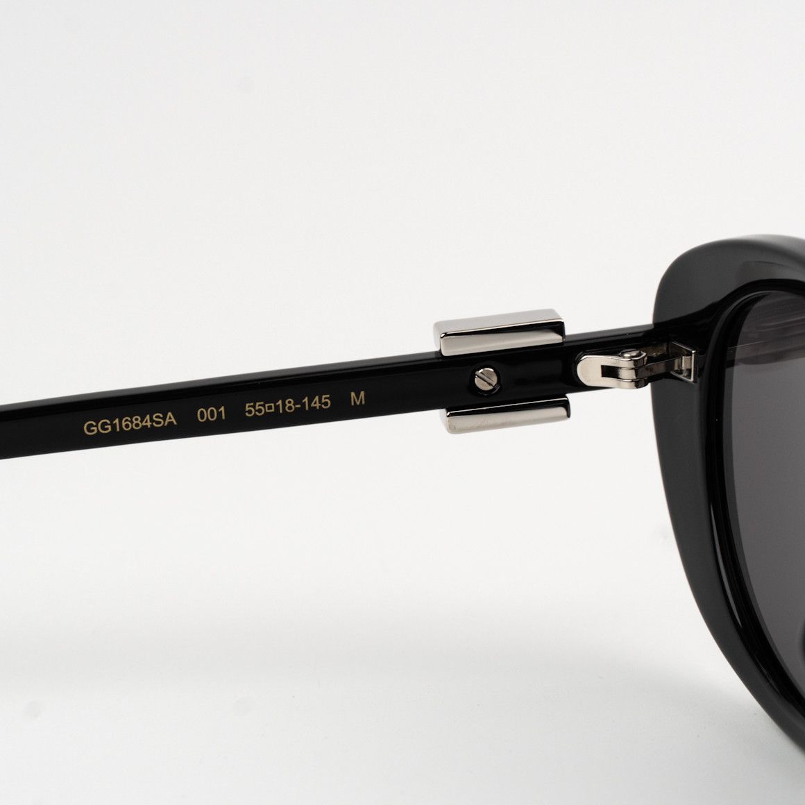 Gucci NEW Gucci GG1684SA 001 Unisex Oval Sunglasses GG 1684SA Size ONE SIZE - 10 Thumbnail