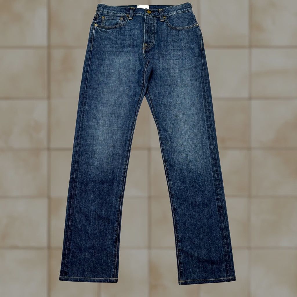 Sid Mashburn Sid Mashburn Jeans Japanese Selvedge Slim Straight Deep Indigo Denim Mens 32x34 Size US 32 / EU 48 - 1 Thumbnail