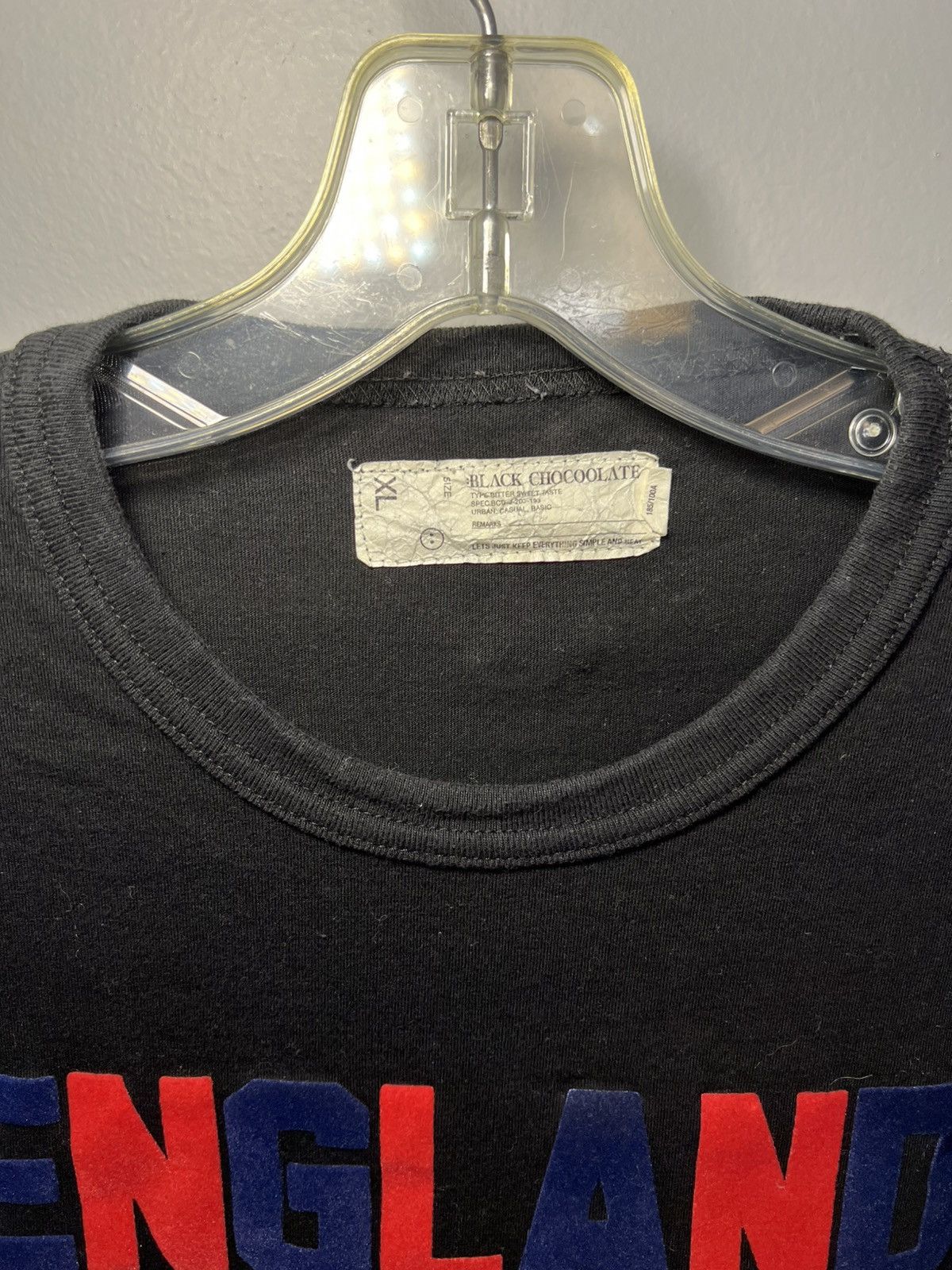 CHOCOOLATE Chocolate brand velvet UK flag number longsleeve shirt Size US XL / EU 56 / 4 - 3 Thumbnail