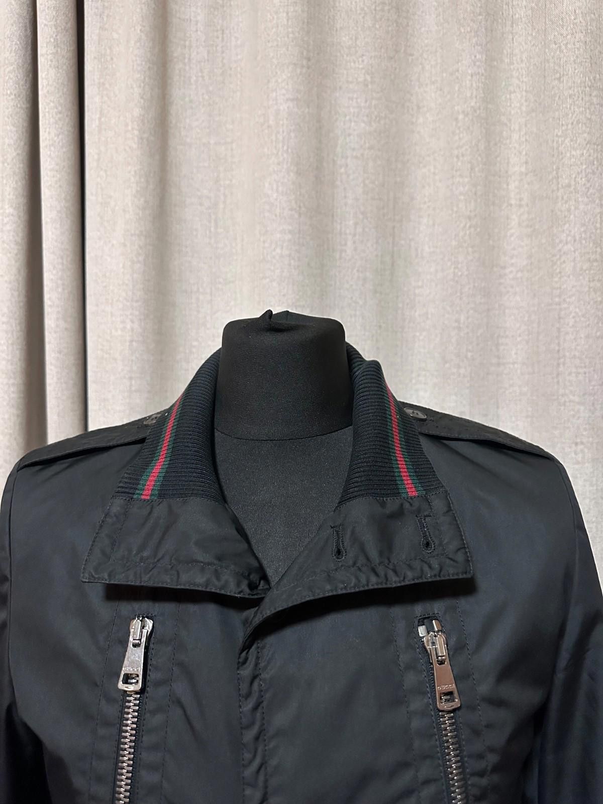 Gucci Gucci Black Synthetic Padded Bomber Jacket Sz 44 Size US S / EU 44-46 / 1 - 8 Thumbnail