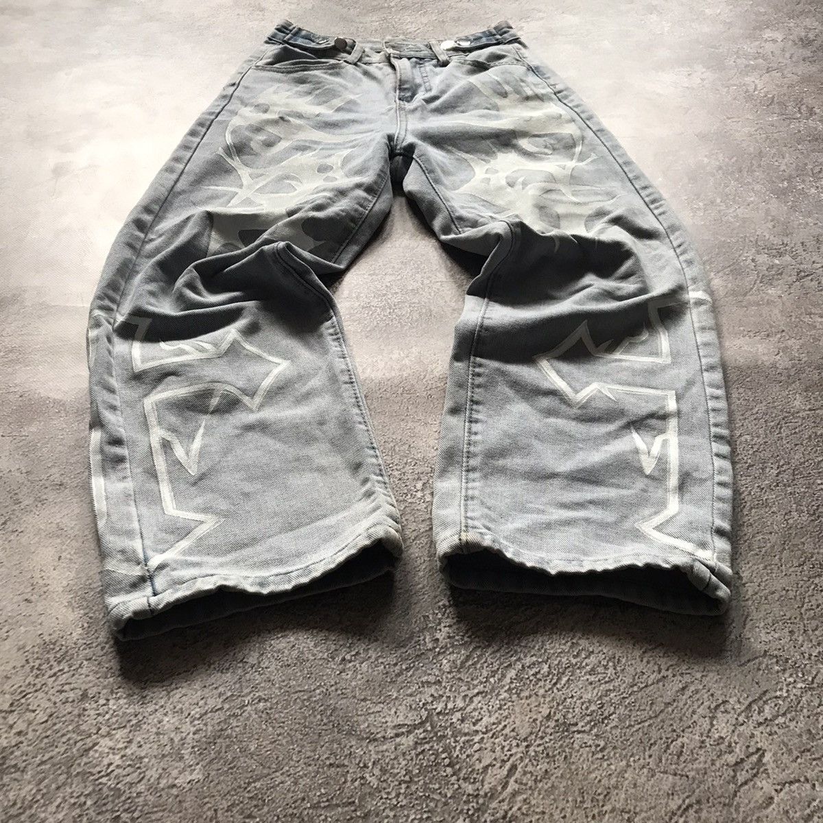 Vintage Vintage Y2K Distressed Baggy Jeans Grunge Skate Graphic 27 Size 27" / US 4 / IT 40 - 1 Thumbnail
