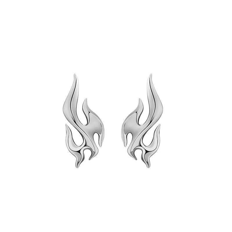 Jewelry Y2k Gothic Flame Earrings Size ONE SIZE - 1 Thumbnail