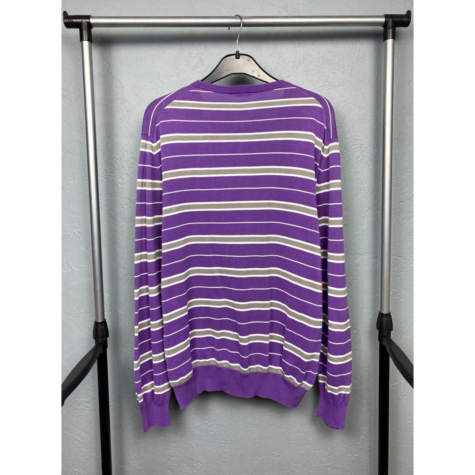 Gran Sasso Gran Sasso Mens Knit Sweater Shirt XL Crew Neck Wool Multicolor Pullover Mens Size US XL / EU 56 / 4 - 6 Thumbnail