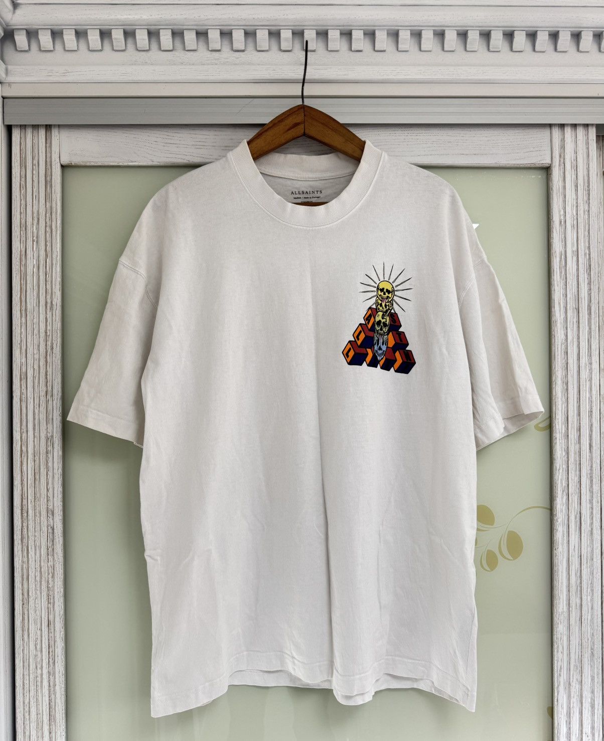 Allsaints Allsaints Plateau Oversized Graphic Print Tee Skull T-shirt Size US M / EU 48-50 / 2 - 2 Thumbnail