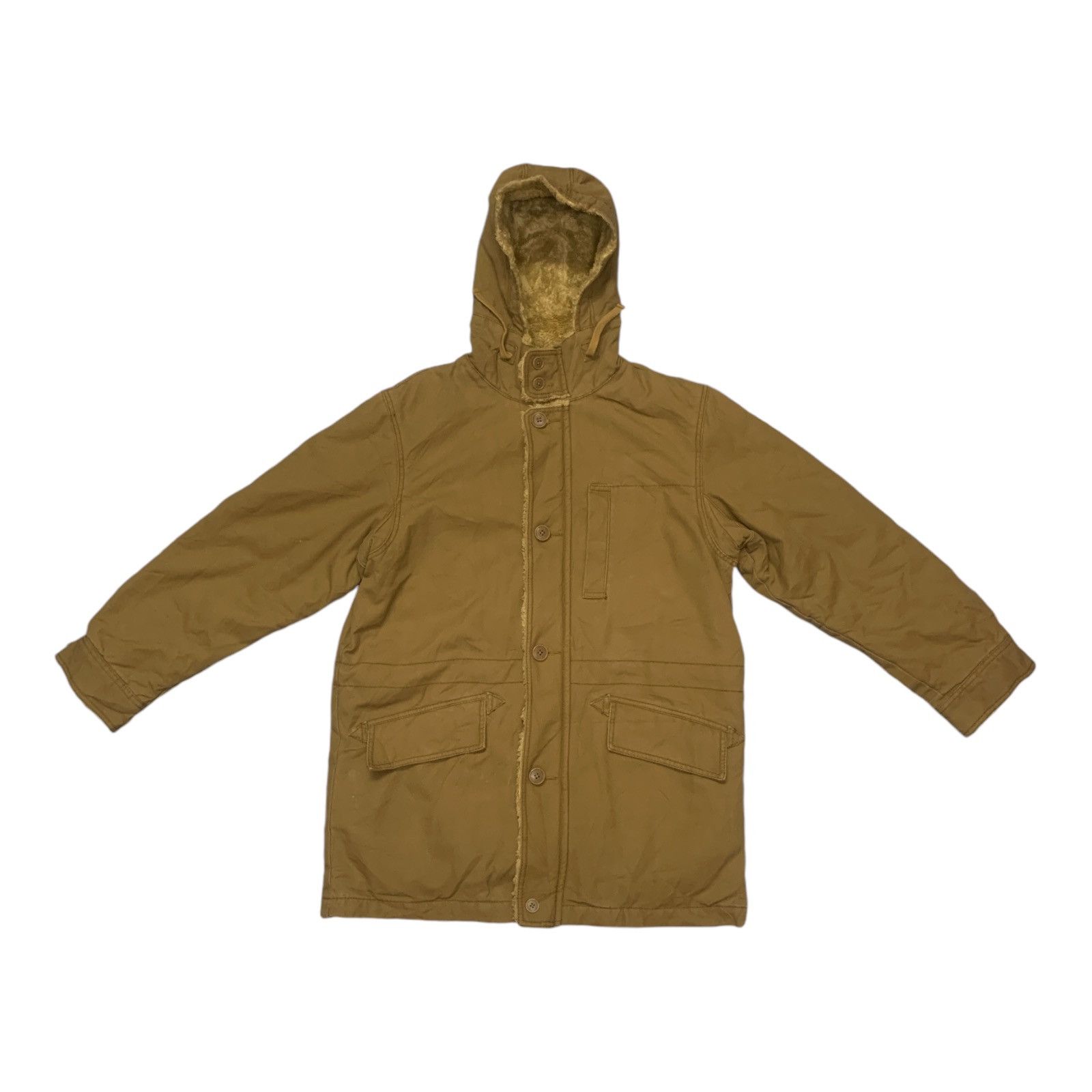Japanese Brand × Uniqlo × Vintage Rare Design Vintage Uniqlo Sherpa Hoodie Jackets Size US S / EU 44-46 / 1 - 1 Thumbnail