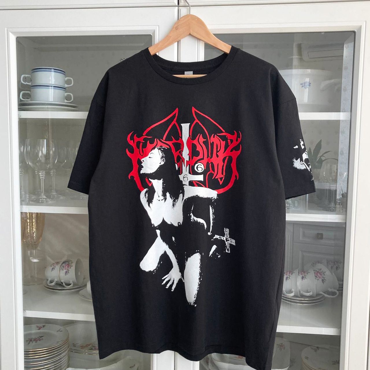 Band Tees T-shirt Marduk - Fuck me jesus / black metal Size US XL / EU 56 / 4 - 3 Thumbnail