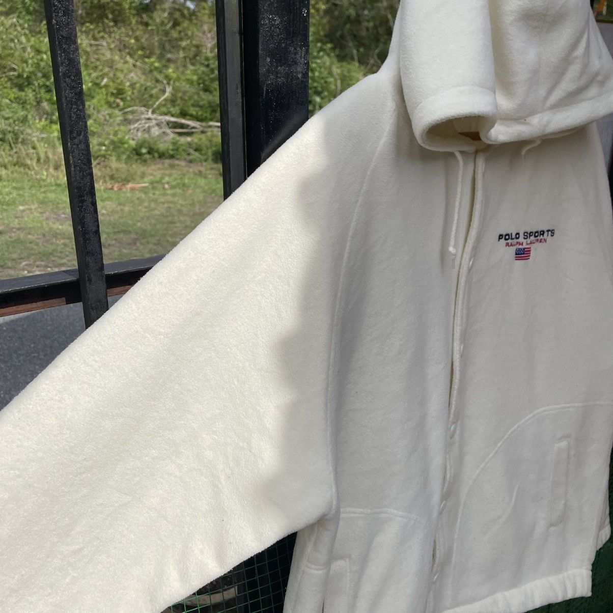 Polo Ralph Lauren 🔥Polo Sport Ralph Lauren Snap Buttons Hooded Fleece Jacket Size US M / EU 48-50 / 2 - 8 Thumbnail