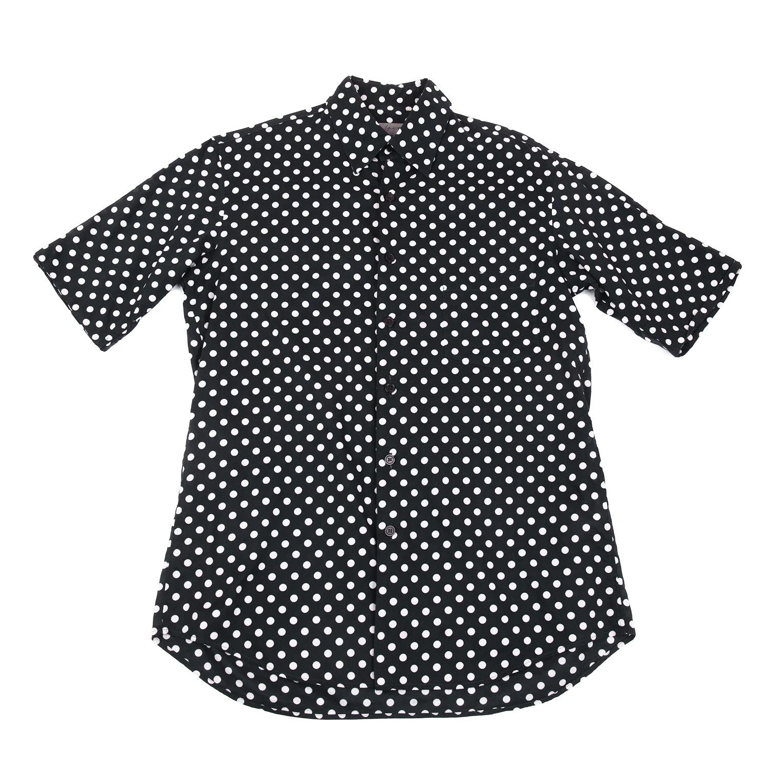 Yohji Yamamoto Yohji Yamamoto Cotton Dot Print Short Sleeve Shirt Size US S / EU 44-46 / 1 - 1 Thumbnail