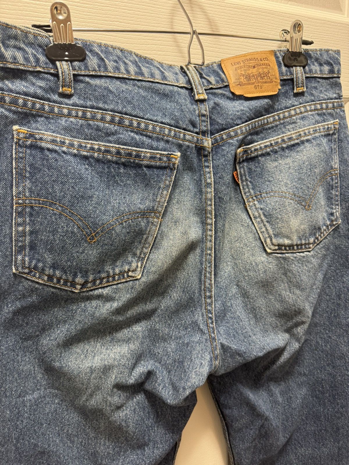 Levi's Vintage Clothing Levi's Levis 619 Orange Tab Vintage 00s Blue Denim Jeans 36 Size US 36 / EU 52 - 7 Thumbnail