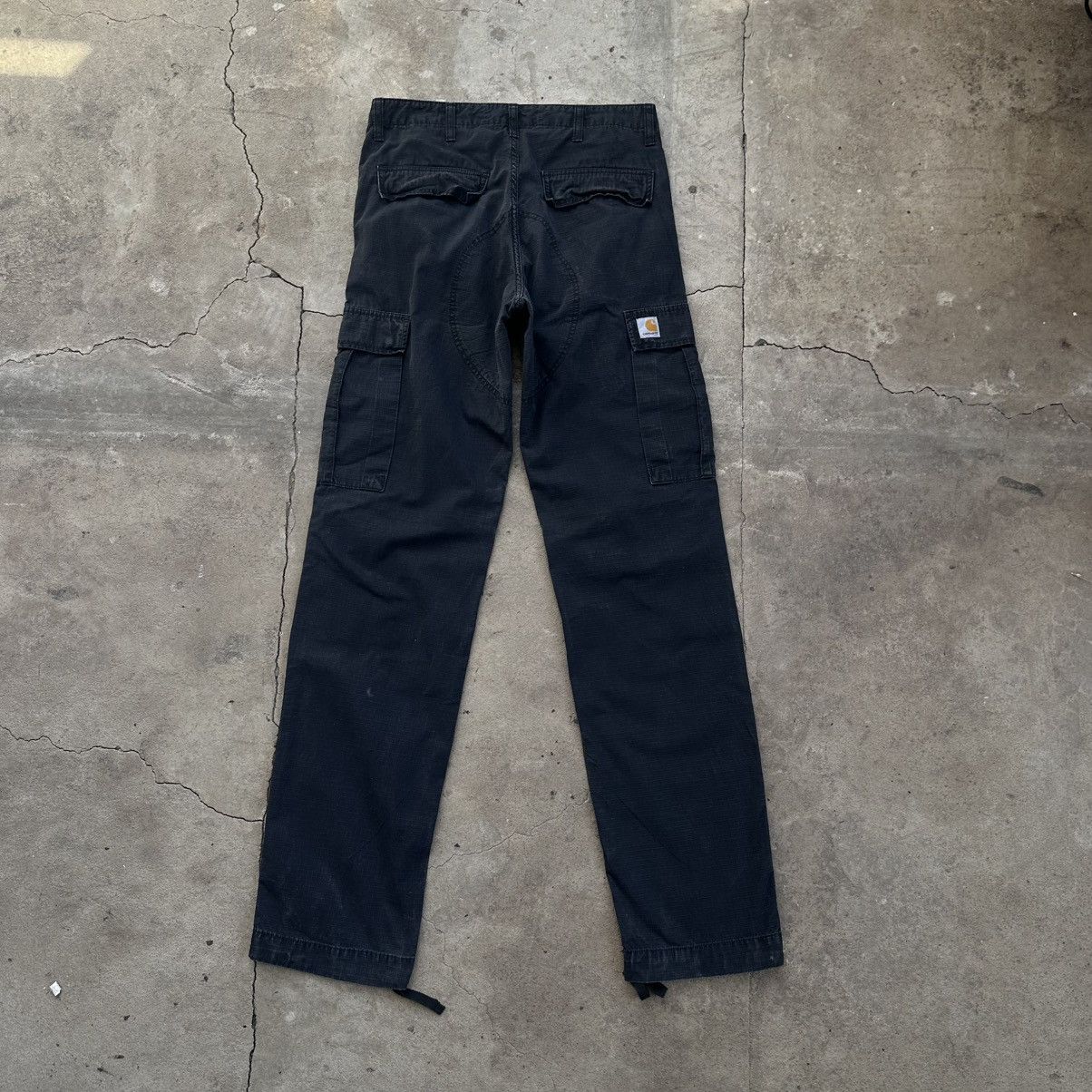 Carhartt Carhartt WiP Cargo regular Pants Black Multipocket Size US 31 - 2 Thumbnail