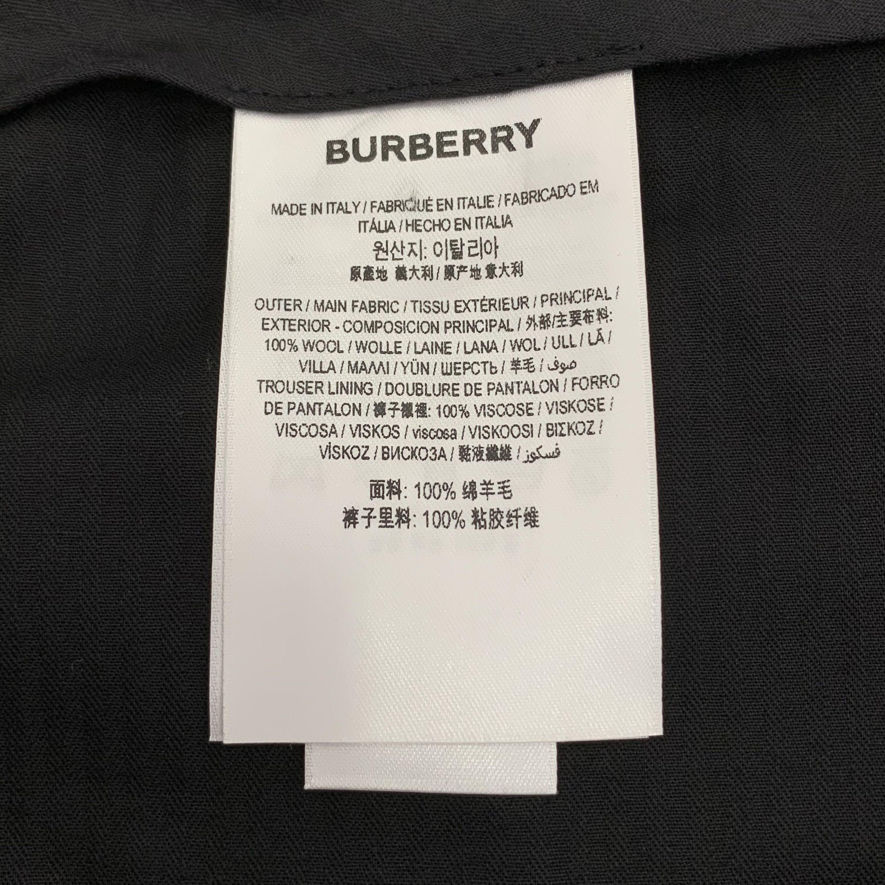 Burberry Burberry Navy Striped Wool Trousers (Size L) Size US 36 / EU 52 - 3 Thumbnail