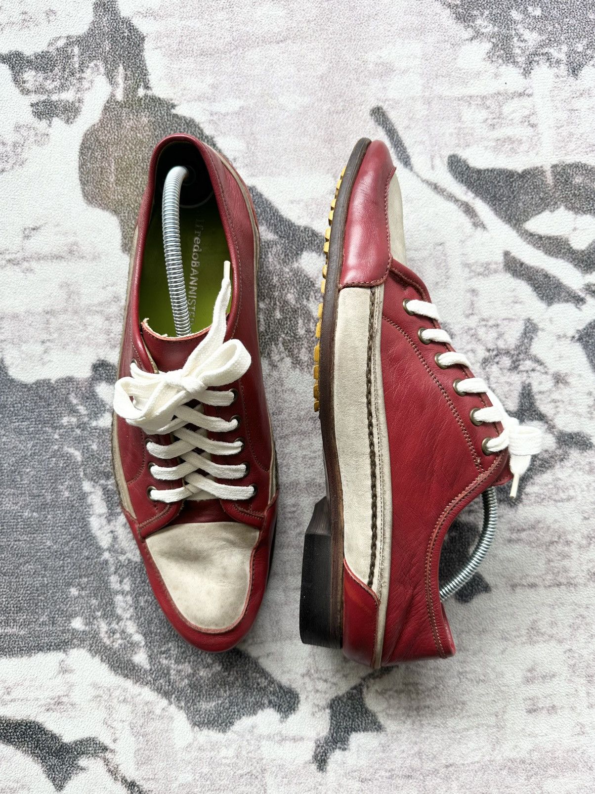 00's Alfredo Bannister avantgarde leather shoes