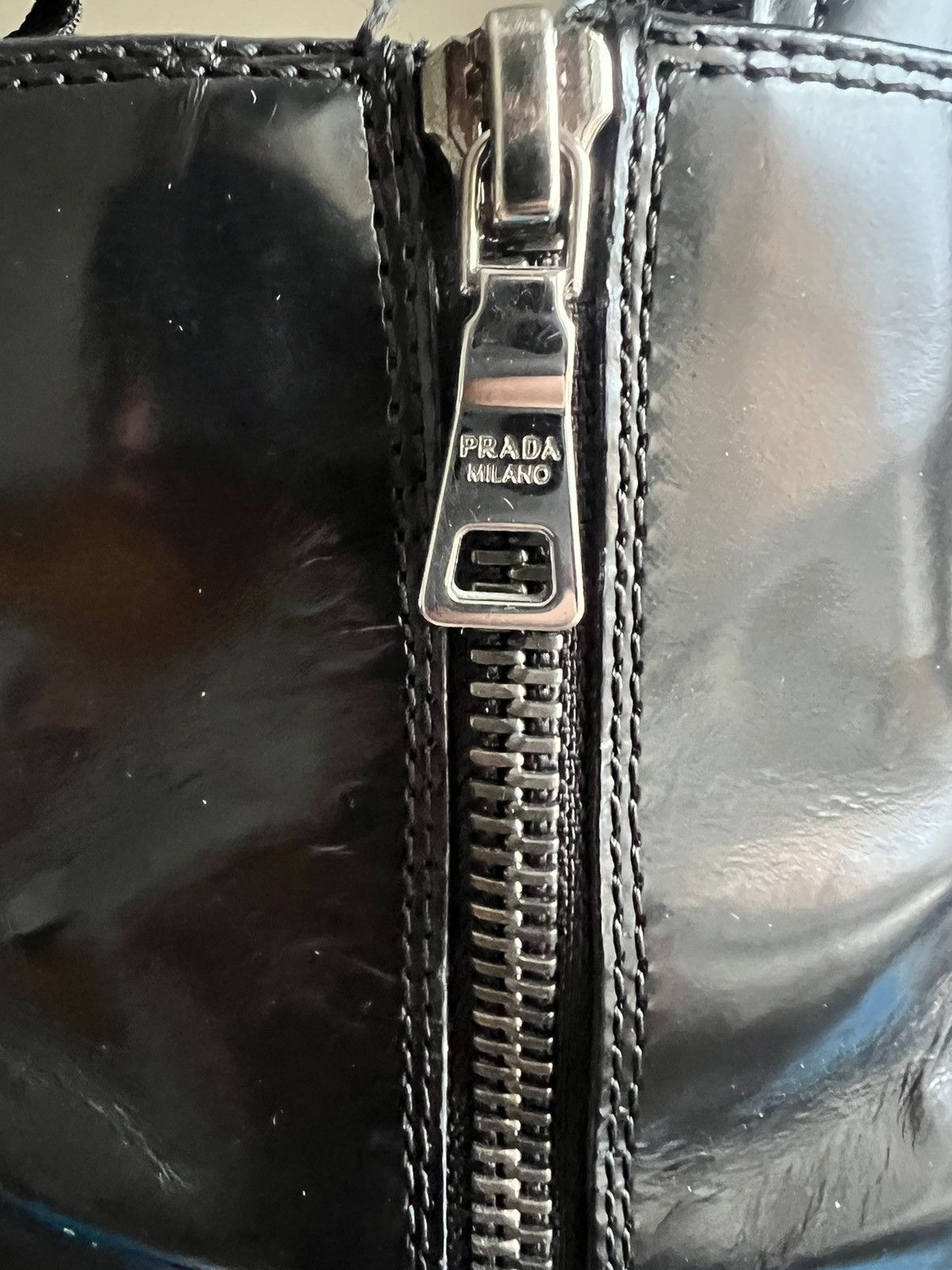 Prada Double Zip Leather Ranger Boots Size US 7.5 / EU 40-41 - 7 Thumbnail