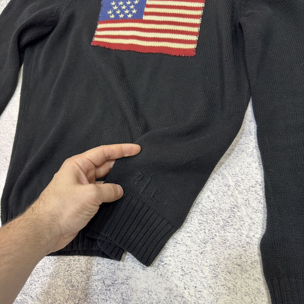 Lauren Ralph Lauren Ralph Lauren American Flag Black Cotton Sweater S Size Size S / US 4 / IT 40 - 8 Thumbnail