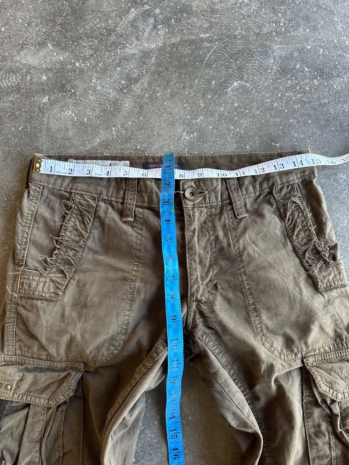 Surplus Research SEND OFFER🍁VINTAGE SURPLUS JAPAN 3D POCKET RARE CARGO PANTS Size US 29 - 8 Thumbnail