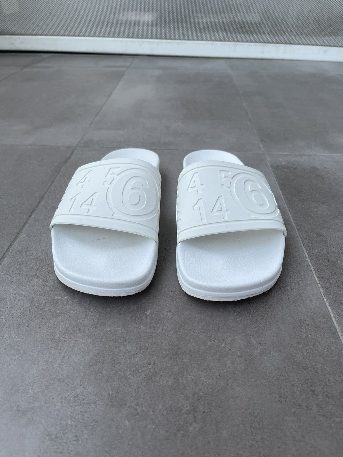 Maison Margiela !DS! SS21 Maison Margiela Numbers White Slides Size US 8 / EU 41 - 2 Thumbnail