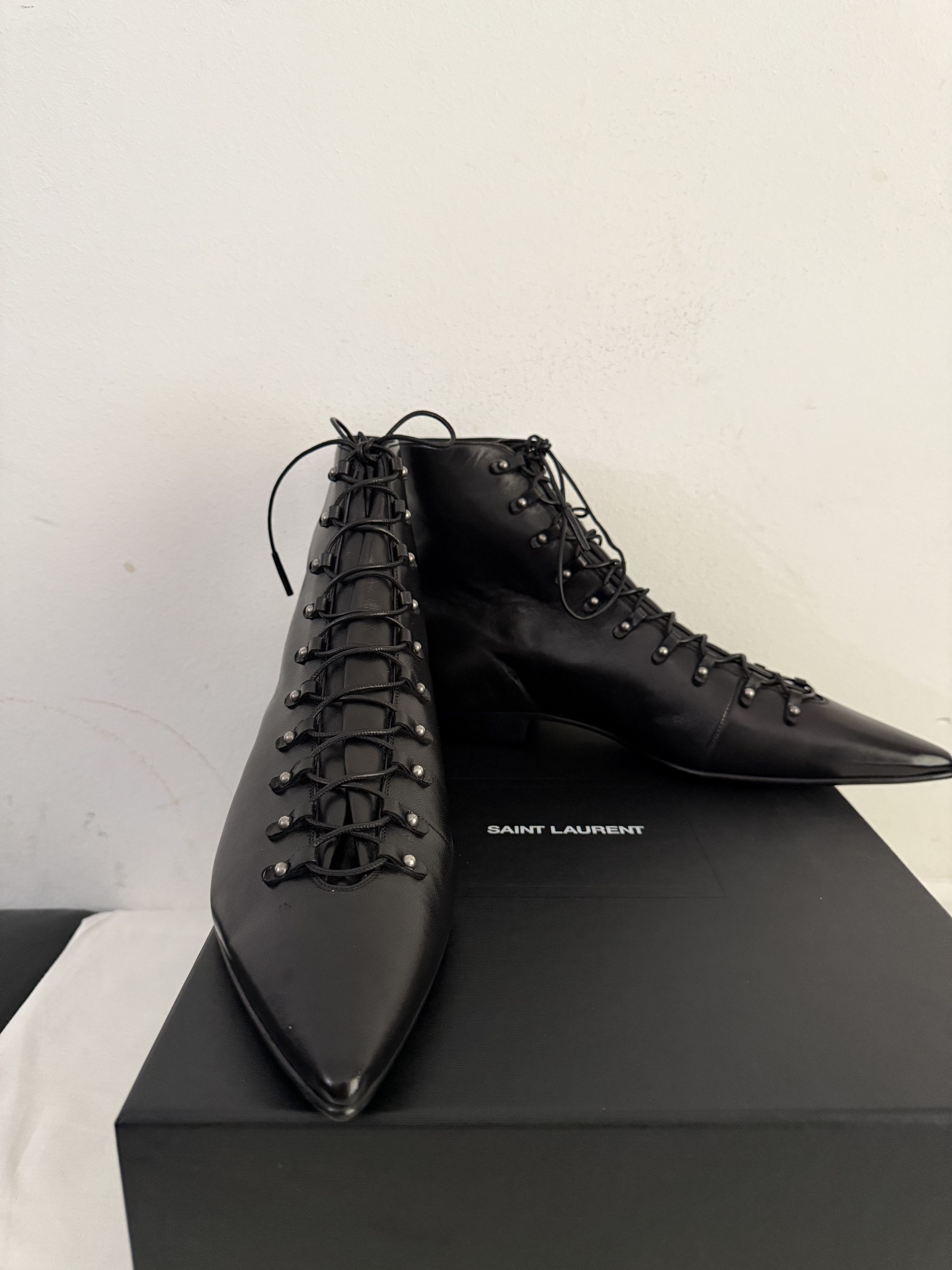 Saint Laurent Paris Saint Laurent Levine 15 Lace-Up Boots Size US 9.5 / EU 42-43 - 3 Thumbnail