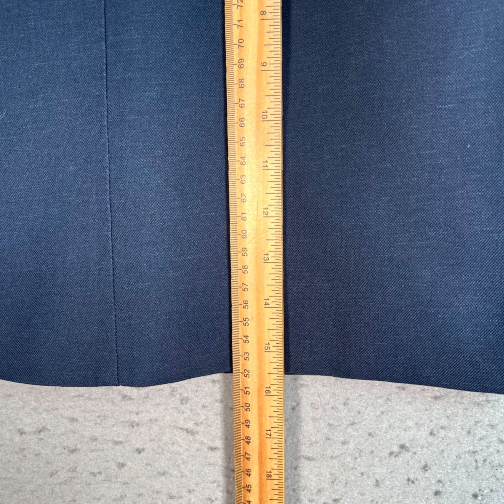 Vintage The Frankie Shop Womens Medium Navy Blue Mini Skirt Rayon Blend Size 32" / US 10 / IT 46 - 7 Thumbnail