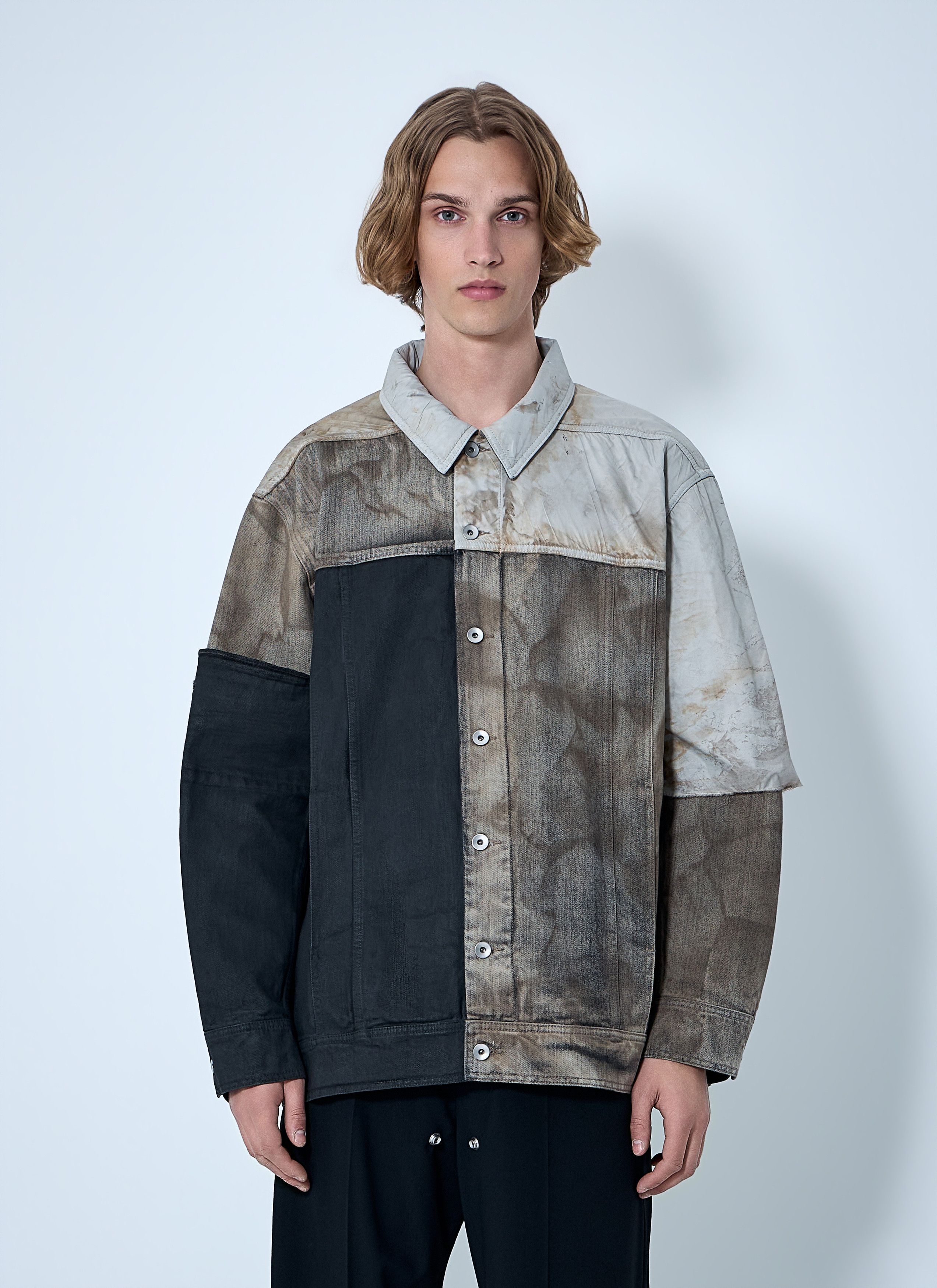 Rick Owens Drkshdw Denim Patchwork Jacket Size US M / EU 48-50 / 2 - 1 Thumbnail