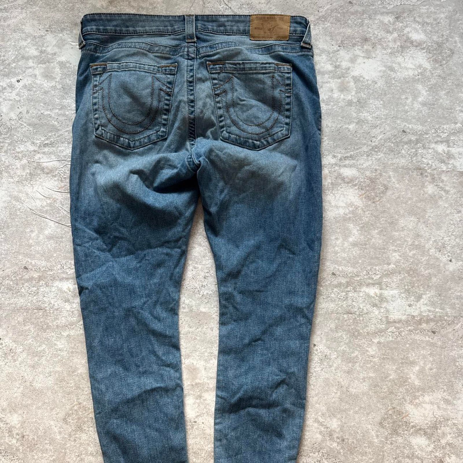 True Religion True Religion Y2K Women’s World Tour Curvy Skinny Jeans 33 W Size 33" - 5 Thumbnail