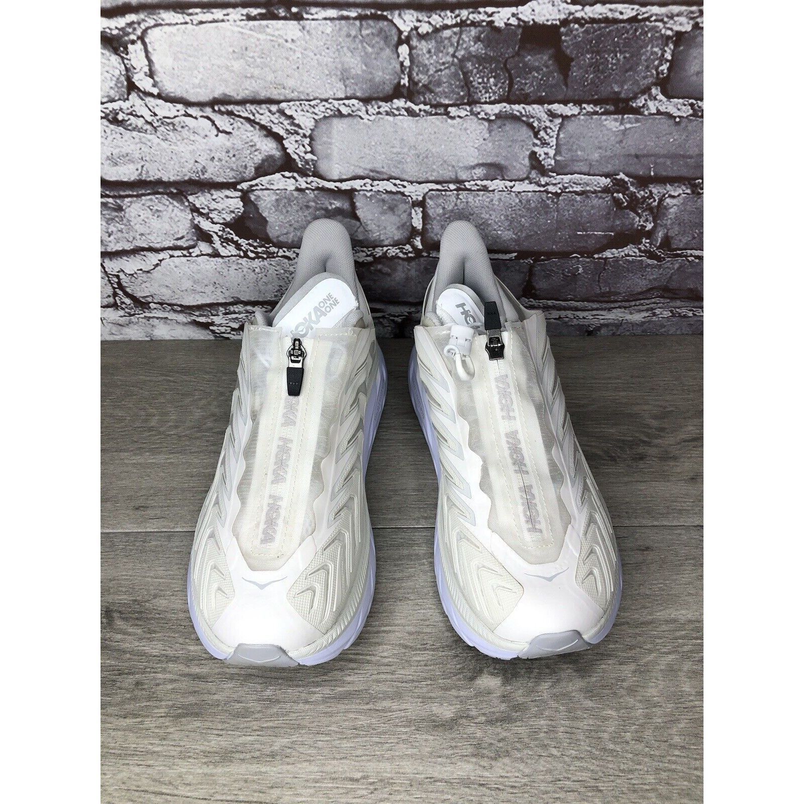 Hoka HOKA Project Clifton Blanc de Blanc Lunar Rock White Mesh Ce Size US 9 / IT 39 - 2 Thumbnail