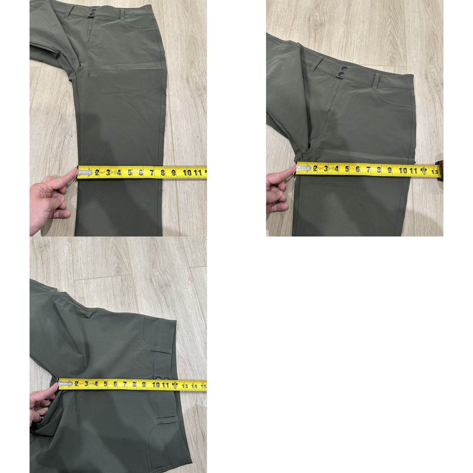 Olive NWT Alp-n-Rock Naomi Straight Leg Pants Olive Size Medium Olive Green Nylon Spandex Dress Pants Front Flat Front Comfort Stretch Womens Pants Size 32" / US 10 / IT 46 - 10 Thumbnail