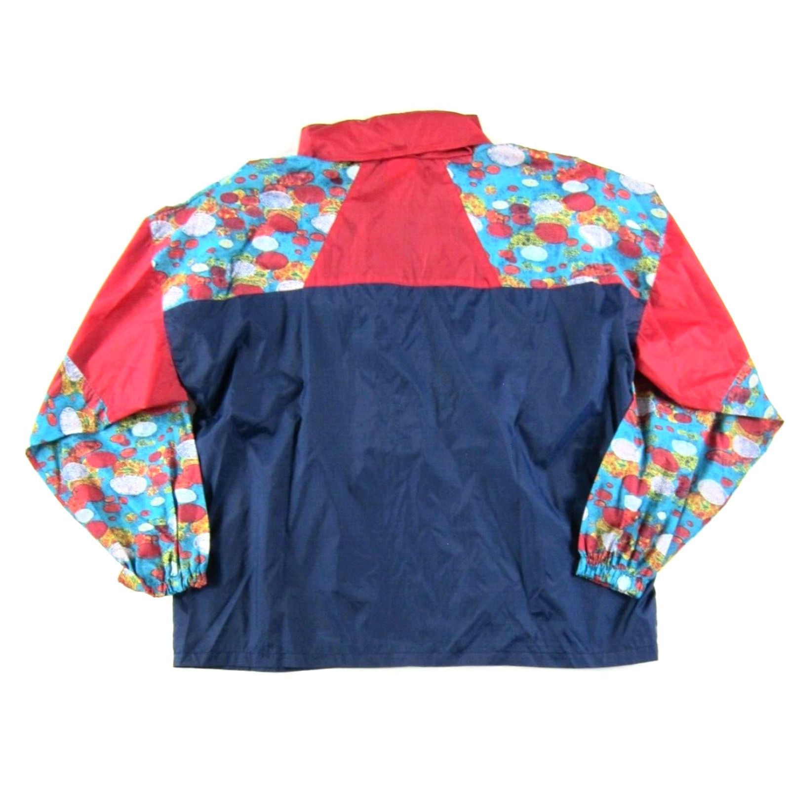 Vintage Vintage Unbranded Jacket Men XL Hooded Windbreaker Blue Red All Around Games - Size US XL / EU 56 / 4 - 2 Thumbnail