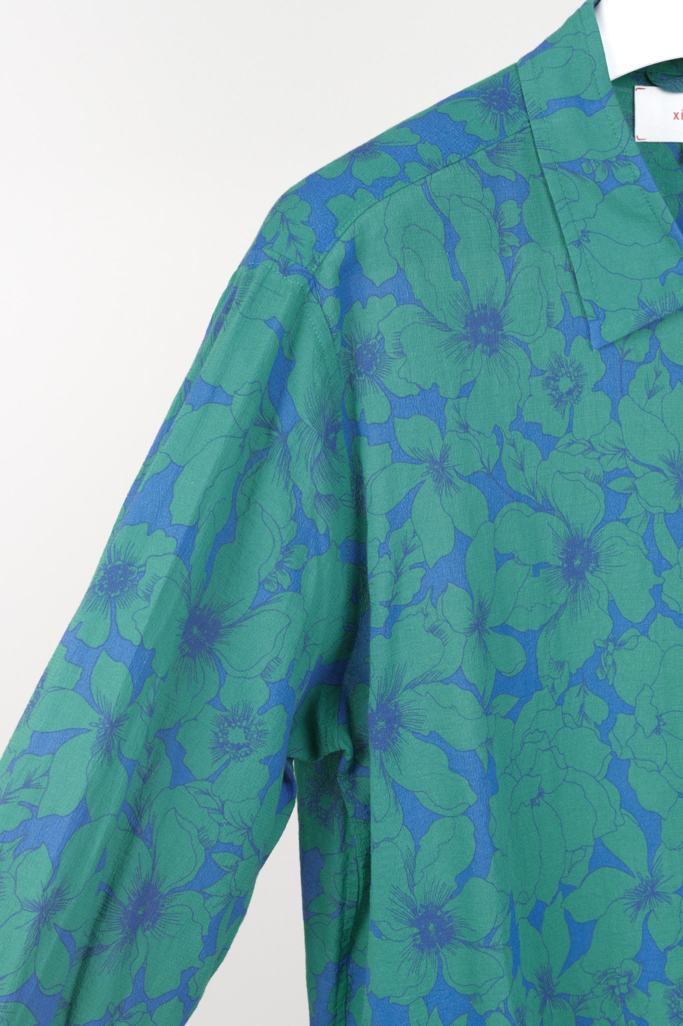 Xirena Xirena Blue Green Floral Button Up Shirt Size M / US 6-8 / IT 42-44 - 5 Thumbnail