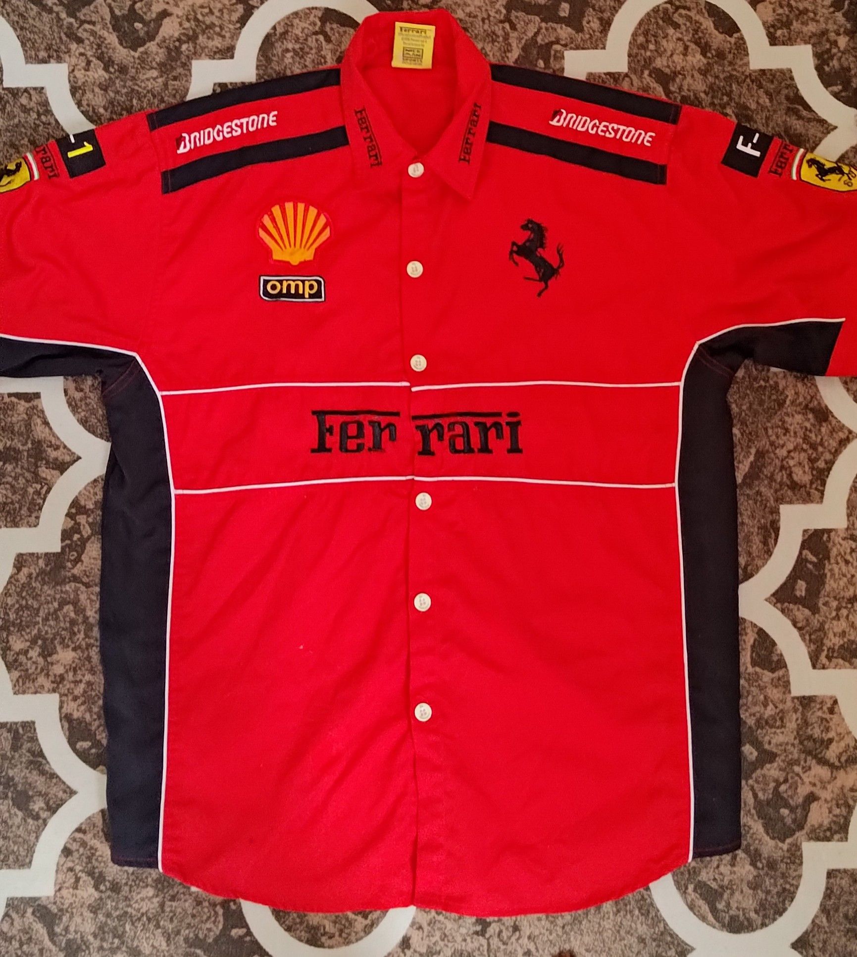 Ferrari Vintage Short Sleeve Ferrari Shirt Size US XL / EU 56 / 4 - 1 Thumbnail