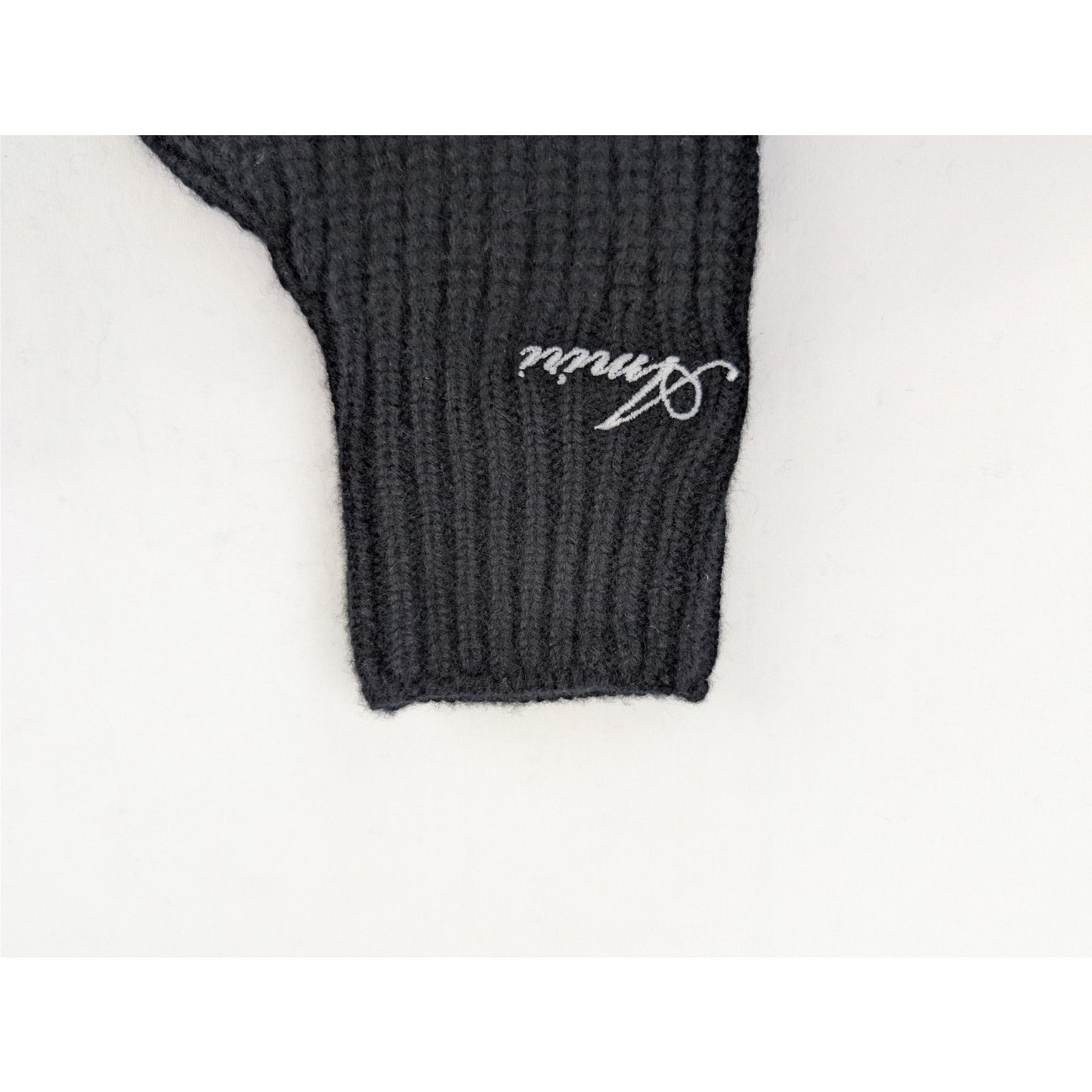 Amiri o1rshd1 Q:5 / Size: OS / Cashmere Fingerless Gloves in Black Size ONE SIZE - 11 Thumbnail