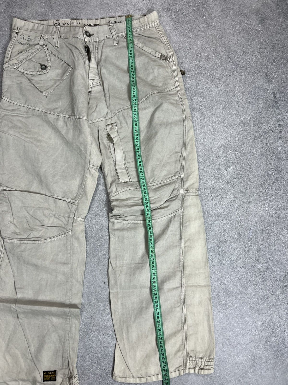G-Star Vintage Junya Watanabe Travis Scott Style Cargo Jeans 90s Size US 34 / EU 50 - 14 Thumbnail