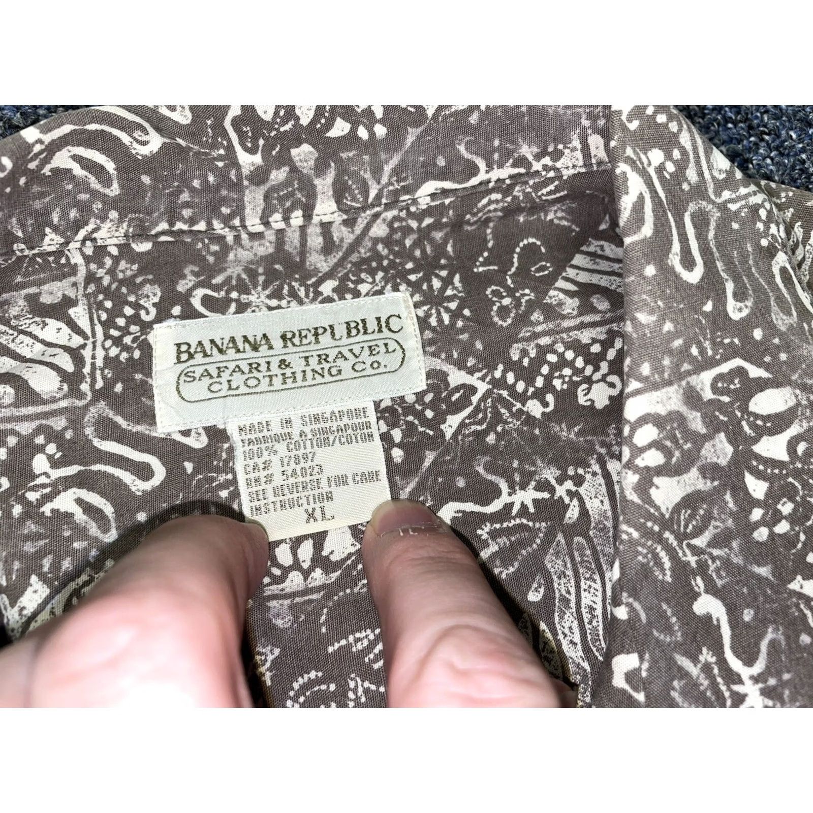 Banana Republic VINTAGE Banana Republic Safari Shirt Green Shirt Casual Travel Men XL Button-Up Short Sleeve Pocketed Plaid Cotton Button-Up Shirt Size US XL / EU 56 / 4 - 2 Thumbnail