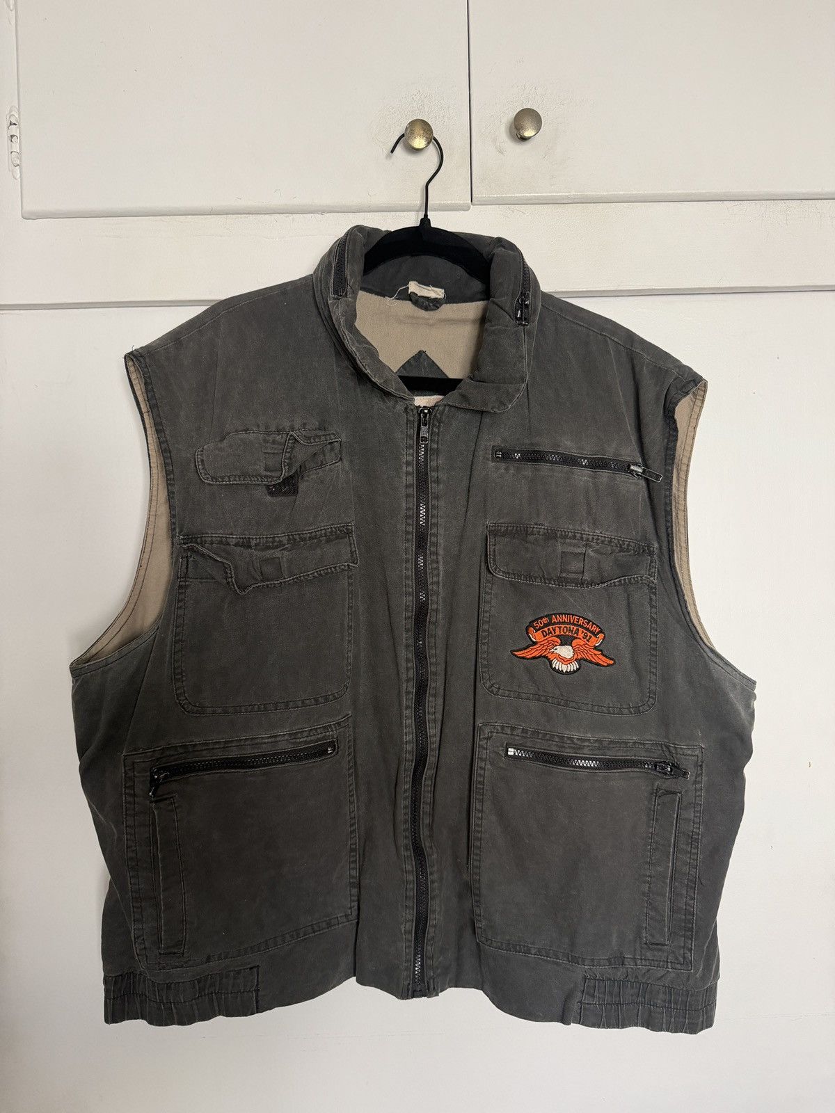 Harley Davidson Harley Davidson vintage vest with retractable hood Size US XL / EU 56 / 4 - 1 Thumbnail