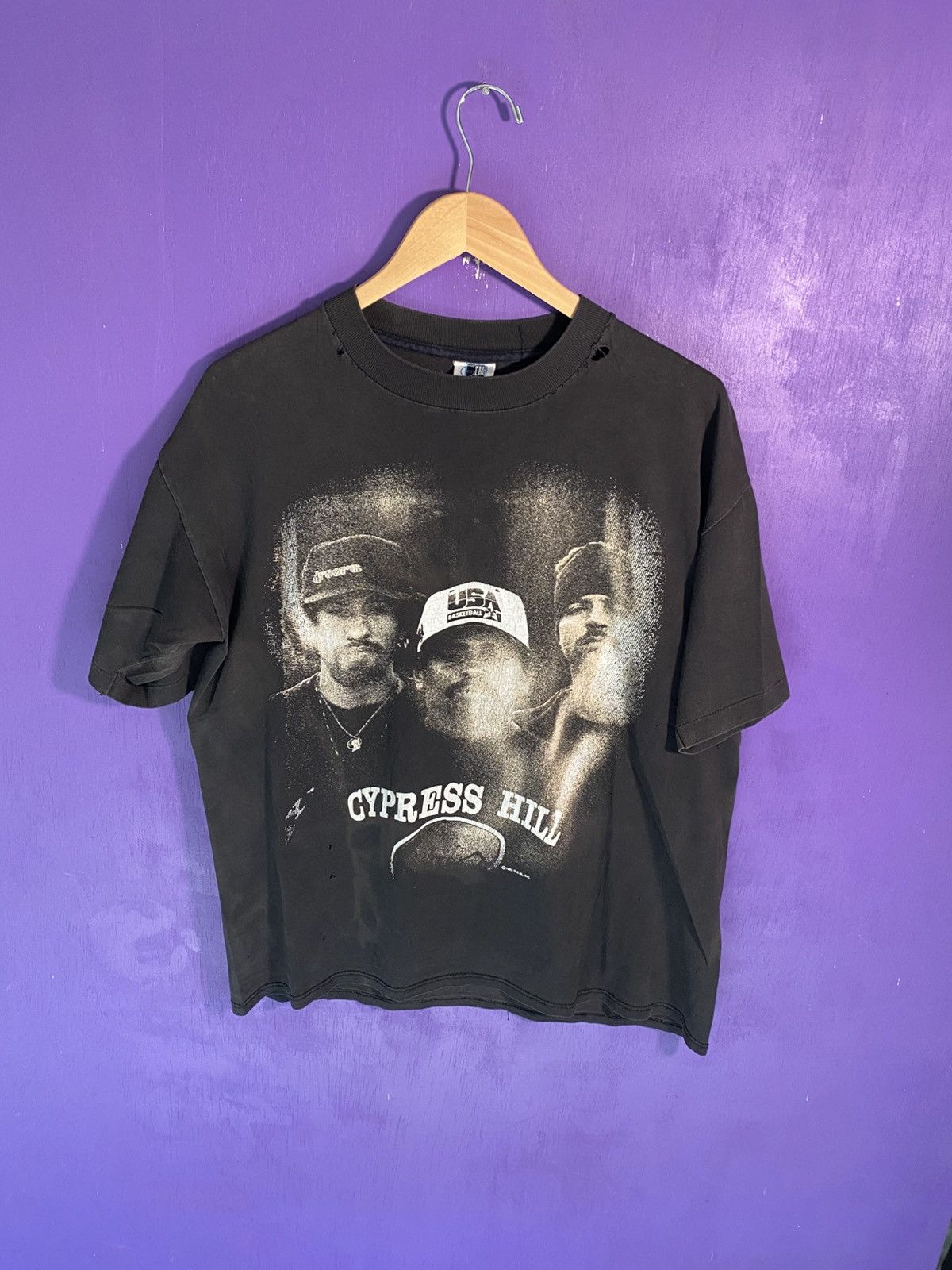 Rap Tees Vintage 1992 Cypress Hill somethin for the blunted tour tee Size US L / EU 52-54 / 3 - 1 Thumbnail