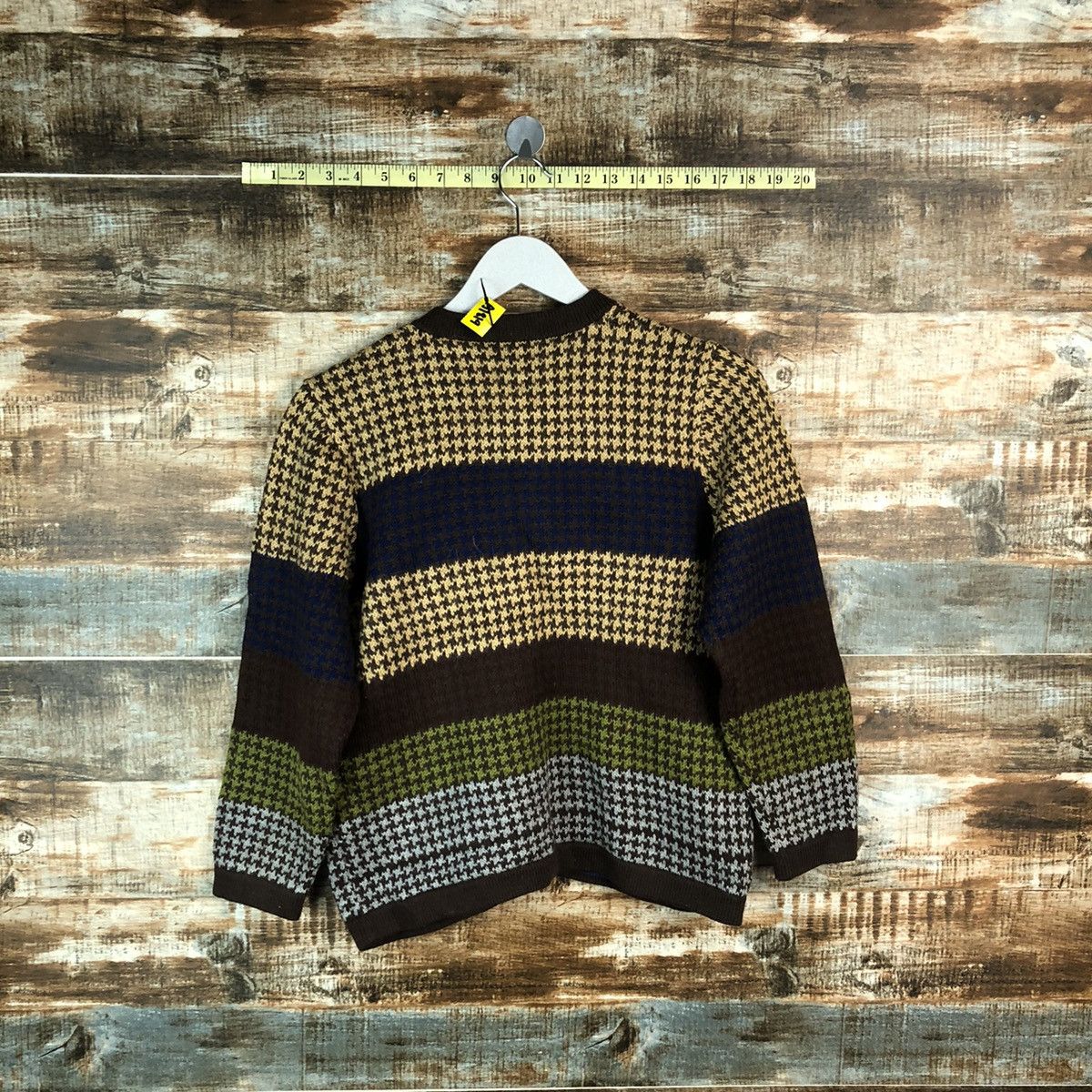 Homespun Knitwear × Japanese Brand Japan stripe vintage Brown Knitwear #A1819 Size XS / US 0-2 / IT 36-38 - 9 Thumbnail