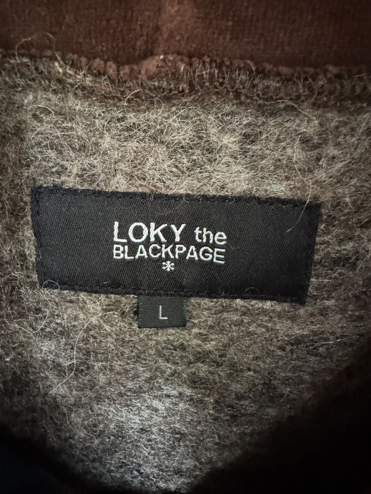 Le Grande Bleu (L.G.B.) JAPANESE BRAND LOKY THE BLACKPAGE BORDER STRIPED FUR HOODIE Size US L / EU 52-54 / 3 - 7 Thumbnail