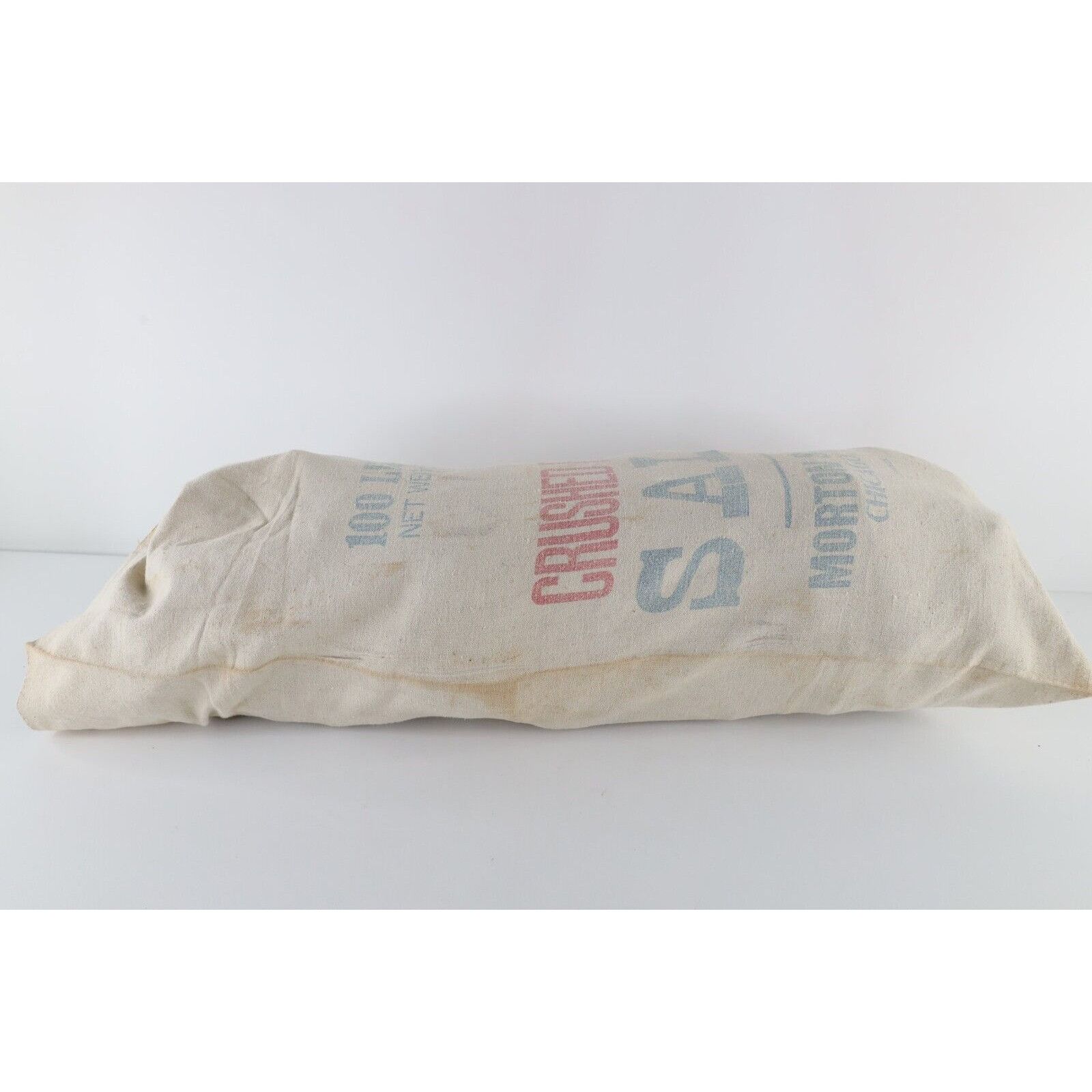 Vintage Vintage 20s 30s Morton Salt Co Crushed Rock Salt Bag Size ONE SIZE - 6 Thumbnail