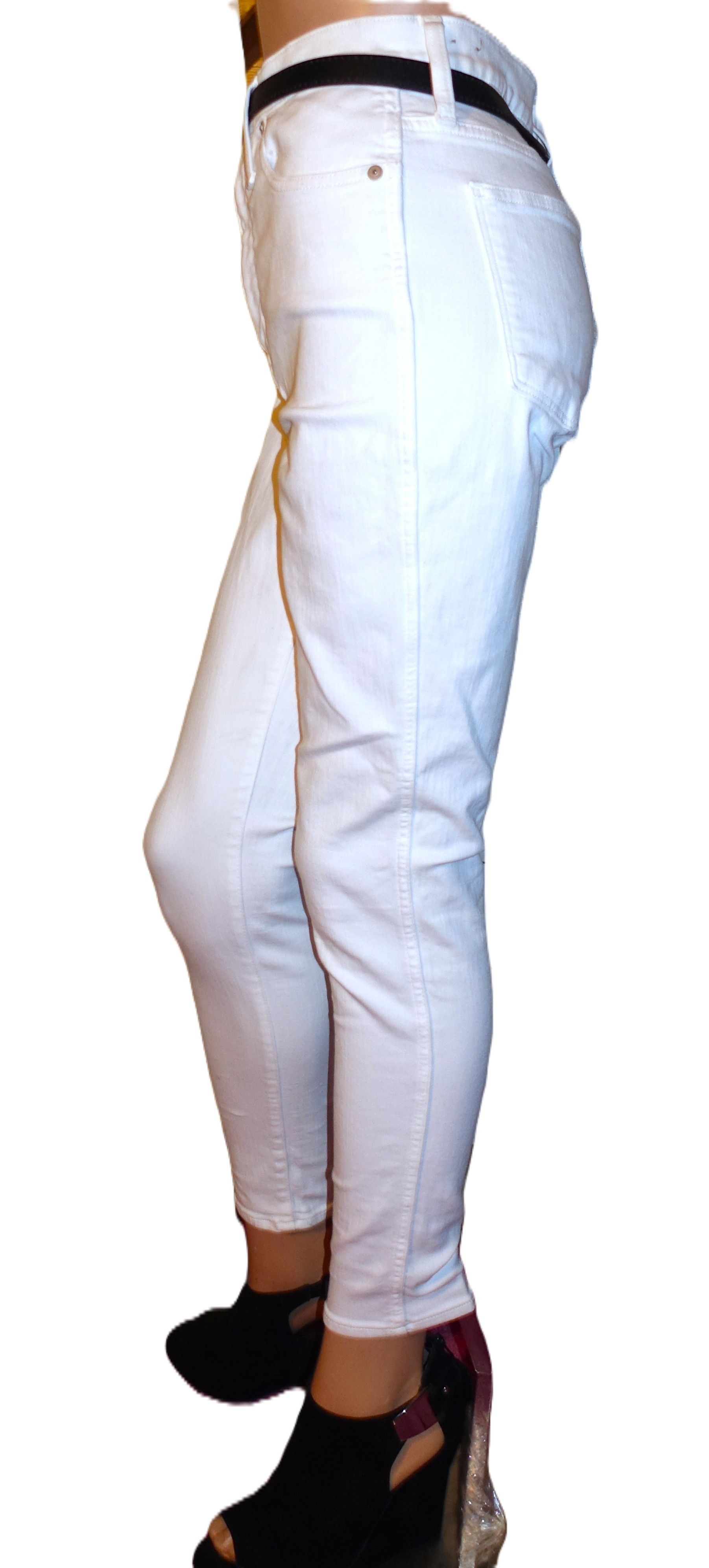 Madewell Madewell White High Rise Skinny Jeans 29 Size 29" - 4 Thumbnail