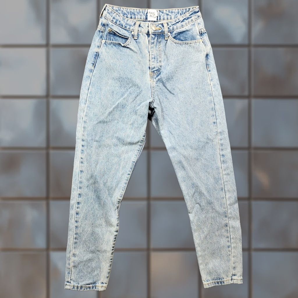 PRINCESS POLLY Princess Polly Womens Jeans Size 4 Blue Denim Light Wash Cotton High Rise Ankle Size 27" / US 4 / IT 40 - 1 Thumbnail