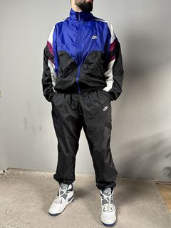 Vintage Nike Tracksuit Bottoms - White/Red