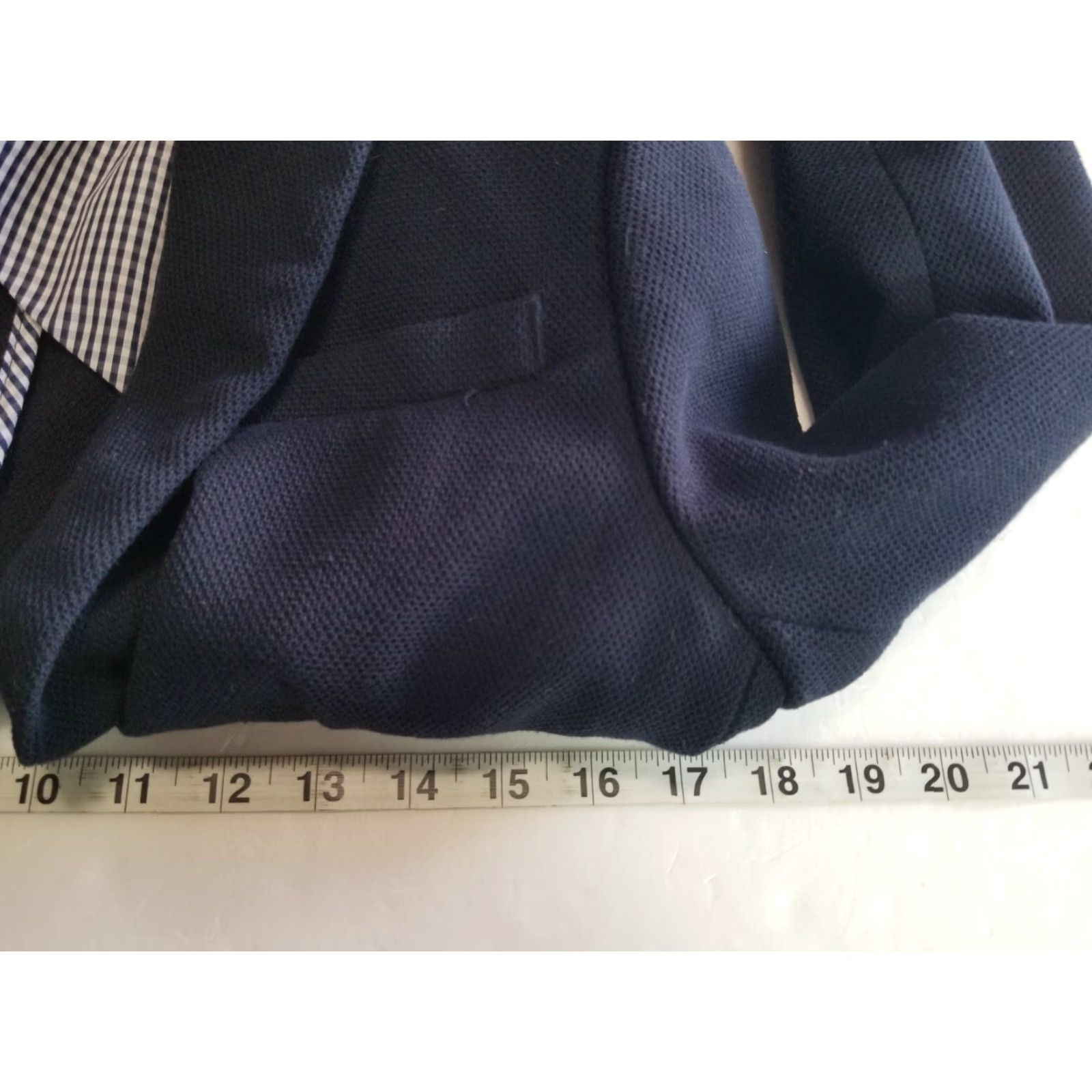 Vintage Dalia Blazer Women XS Navy Blue Button Career Office Striped Workwear Size XS / US 0-2 / IT 36-38 - 4 Thumbnail