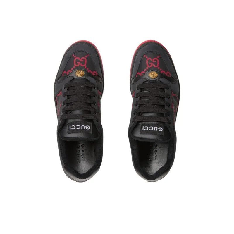 Gucci o1mt1gz0325 Screener Low-Top Sneakers in Black/Red Size US 7 / EU 40 - 3 Thumbnail