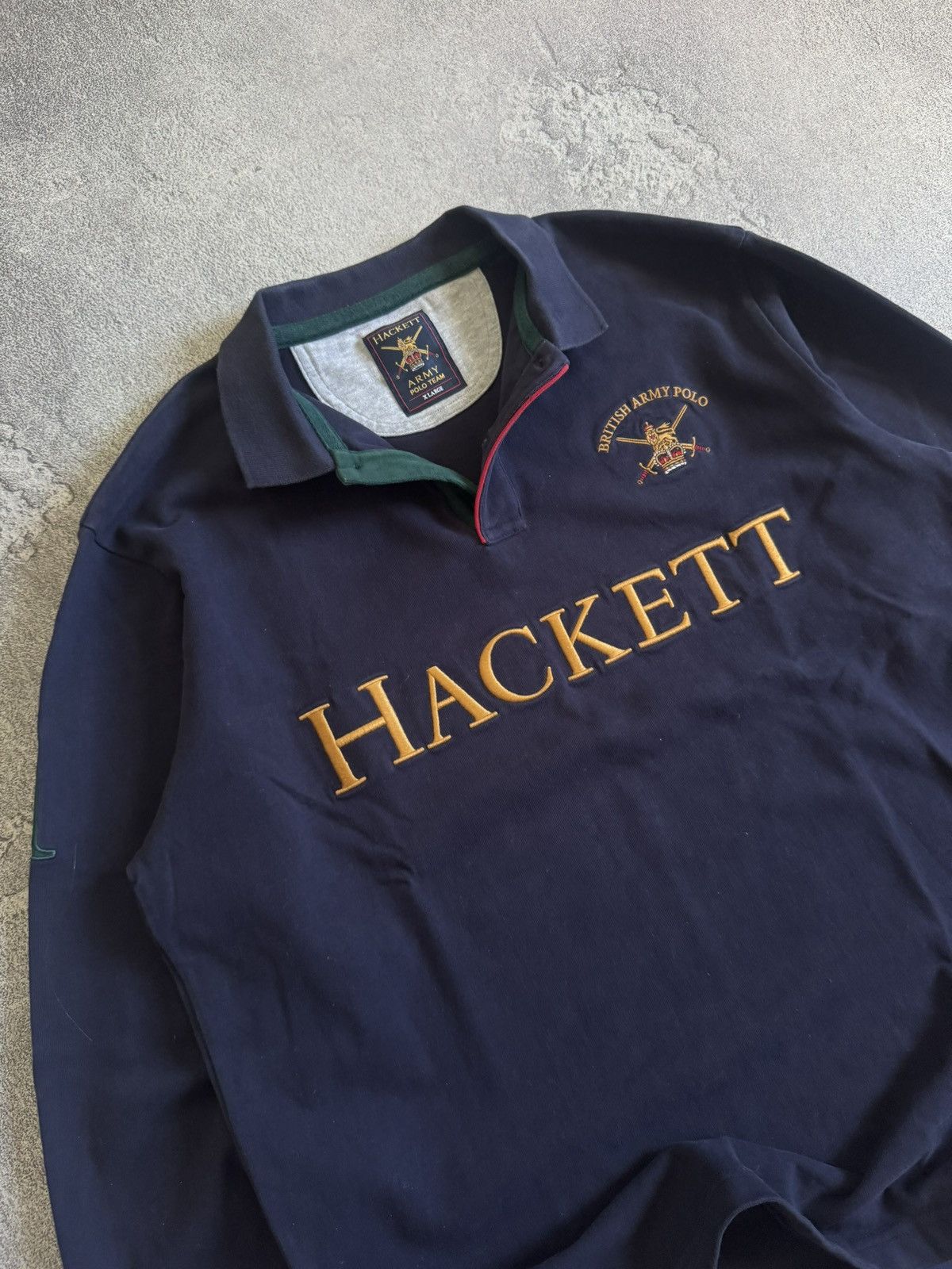 Hackett Hackett XL/size British Army polo rugby sweatshirts jumper Size US XL / EU 56 / 4 - 2 Thumbnail