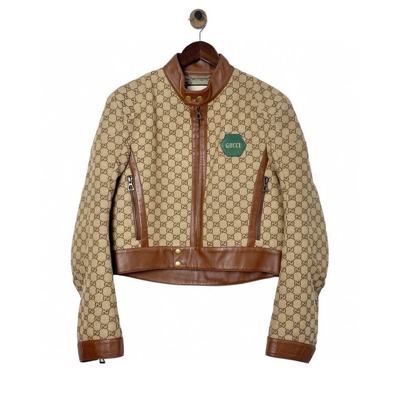 Gucci Logo letter print short round neck zipper long sleeve